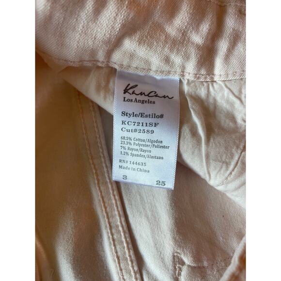 Kancan Los Angeles Distressed Light Pink Skinny Jeans Size 3 - Picture 3 of 4
